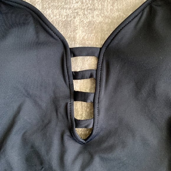 NWOT Black One Piece Swimsuit - Picture 2 of 4